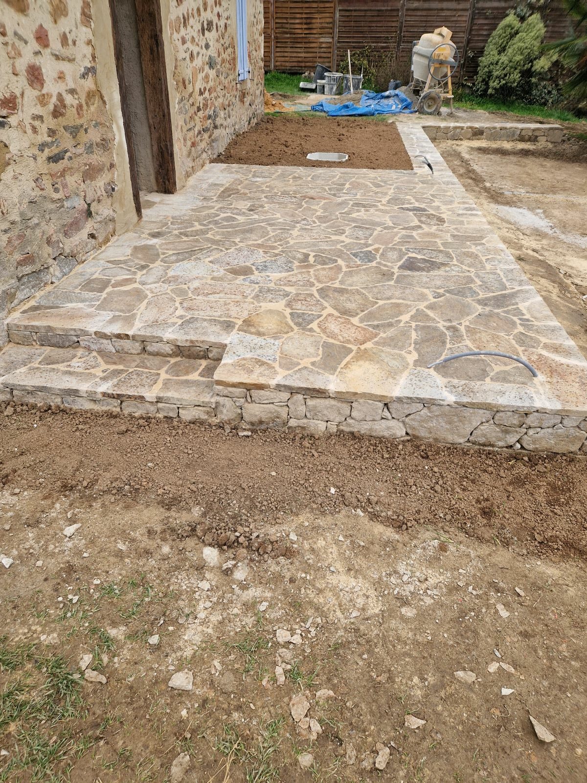 Terrasse en pierre